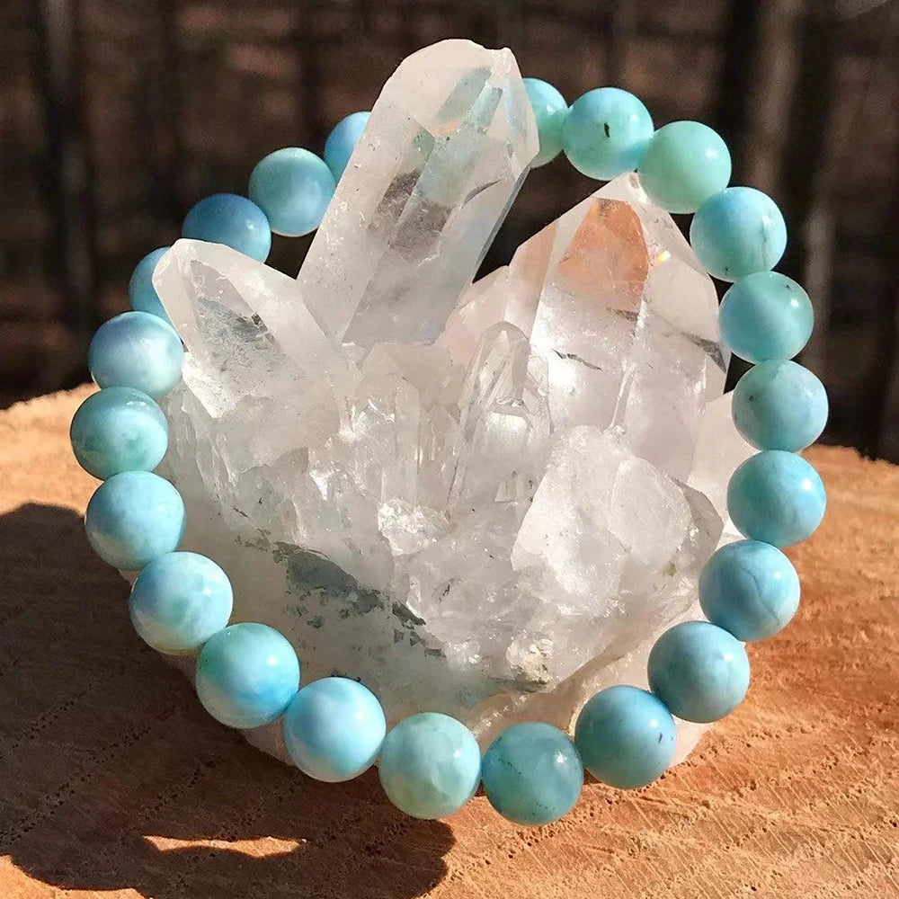 Bracelet en Larimar | Lithothérapie Stéphanie