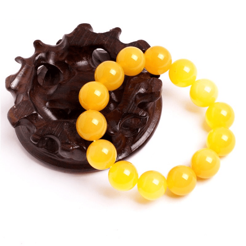 Bracelet en Agate Jaune | Lithothérapie Stéphanie
