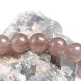 Bracelet Perles Quartz Fraise | Lithothérapie Stéphanie