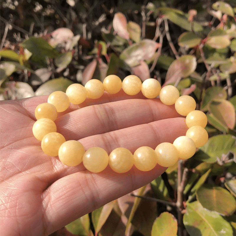 Bracelet en Jade Jaune | Lithothérapie Stéphanie