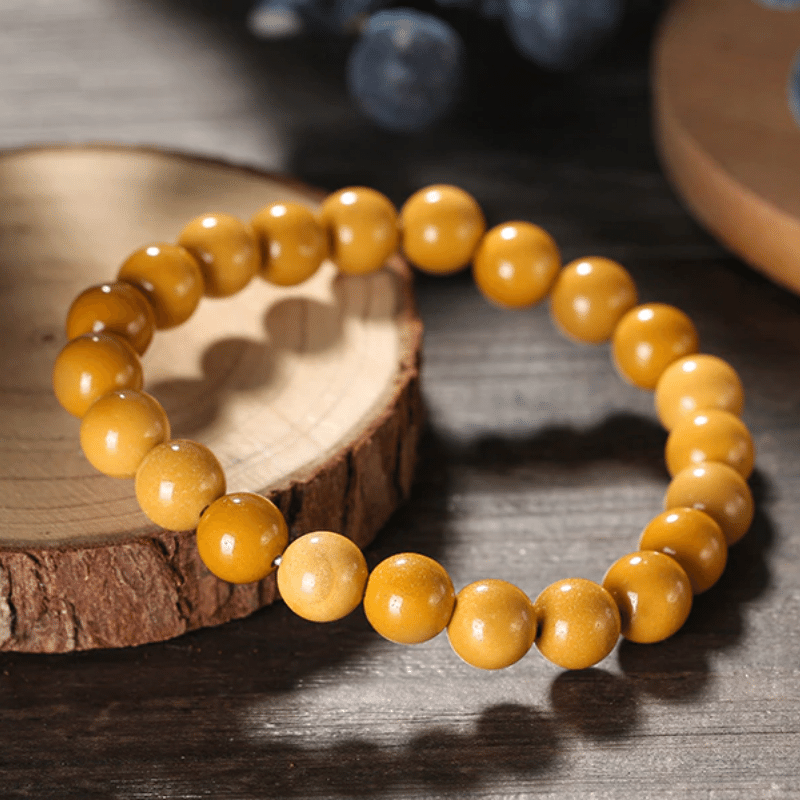 Bracelet en Jaspe Jaune | Lithothérapie Stéphanie