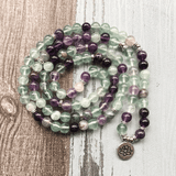 Bracelet Mala 108 Perles en Fluorite | Lithothérapie Stéphanie