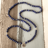 Bracelet Mala Bouddhiste en Lapis Lazuli | Lithothérapie Stéphanie