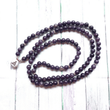 Bracelet Mala Tibétain en Lépidolite | Lithothérapie Stéphanie