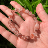 Bracelet en Quartz Hématoïde | Lithothérapie Stéphanie