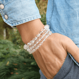Bracelet Cristal de Roche Homme | Lithothérapie Stéphanie