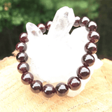 Bracelet en Grenat Rouge | Lithothérapie Stéphanie
