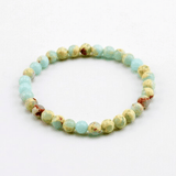 Bracelet en Jaspe Aqua Terra 6MM | Lithothérapie Stéphanie