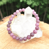 Bracelet en Lépidolite | Lithothérapie Stéphanie