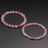 Bracelet Quartz Rose Foncé | Lithothérapie Stéphanie