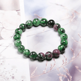 Bracelet Rubis Zoïsite | Lithothérapie Stéphanie