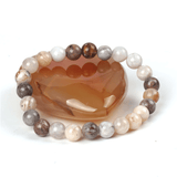 Bracelet en Agate Feuille de Bambou | Lithothérapie Stéphanie