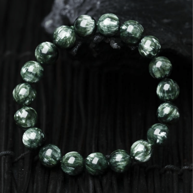 Bracelet en Séraphinite | Lithothérapie Stéphanie