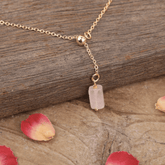 Collier Chaîne en Pierre Quartz Rose | Lithothérapie Stéphanie