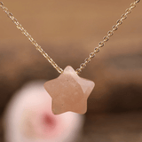 Collier Étoile en Pierre de Soleil | Lithothérapie Stéphanie