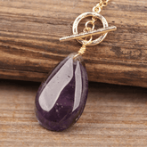 Collier Goutte en Améthyste | Lithothérapie Stéphanie