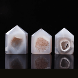 Géode Agate Grise | Lithothérapie Stéphanie