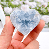 Mini Coeur en Célestine Brute | Lithothérapie Stéphanie