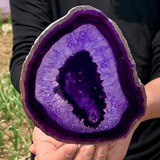 Tranche d'Agate Violette | Lithothérapie Stéphanie