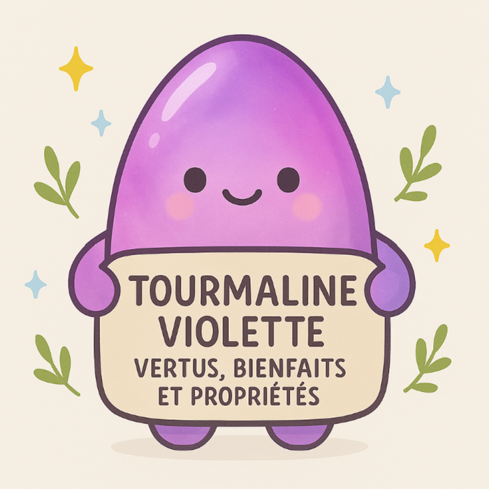 Tourmaline Violette - Vertus, Bienfaits et Propriétés