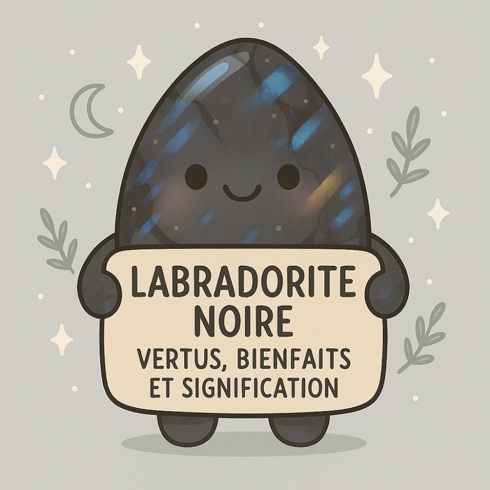 Labradorite Noire - Vertus, Bienfaits et Signification