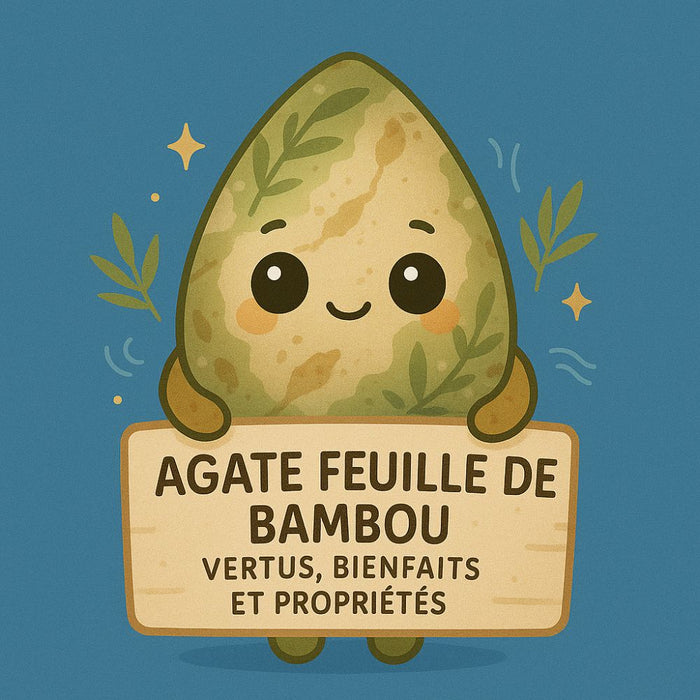 Agate Feuille de Bambou - Vertus, Bienfaits et Propriétés