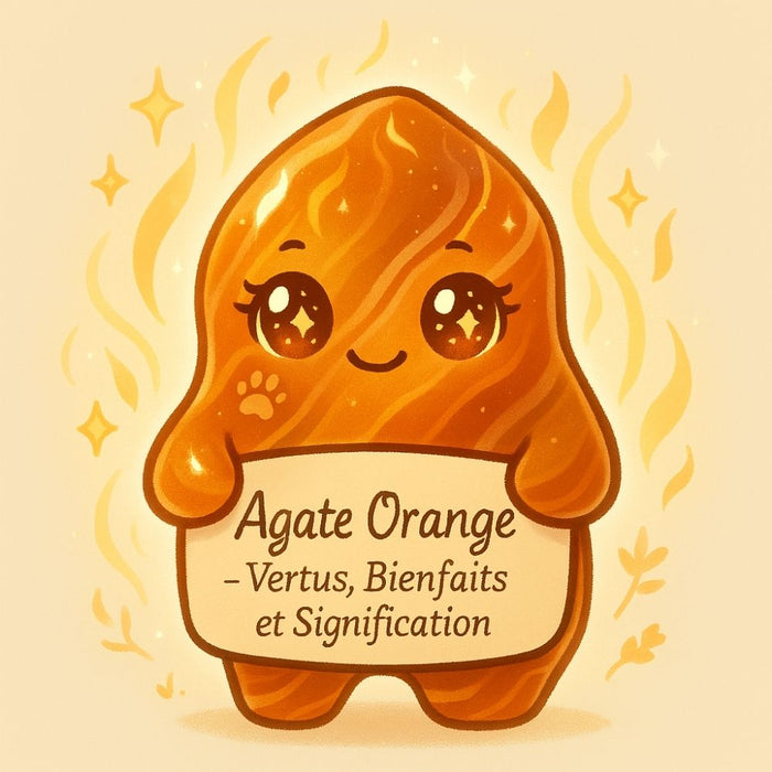 Agate Orange - Vertus, Bienfaits et Signification