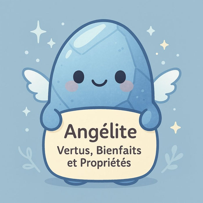 Angélite - Vertus, Bienfaits et Propriétés