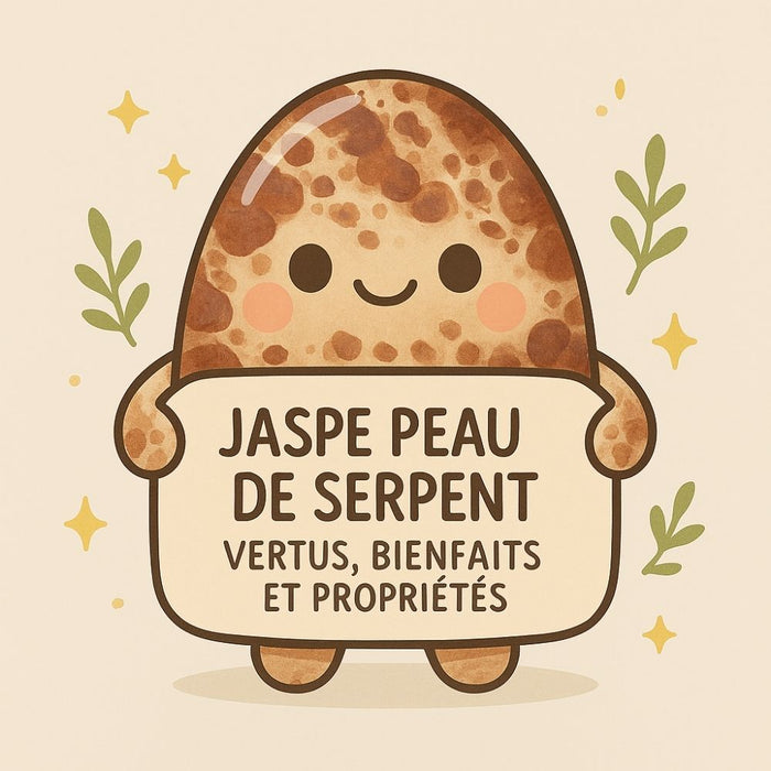 Jaspe Peau de Serpent - Vertus, Bienfaits et Propriétés