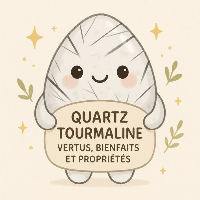 Quartz Tourmaline - Vertus, Bienfaits et Propriétés