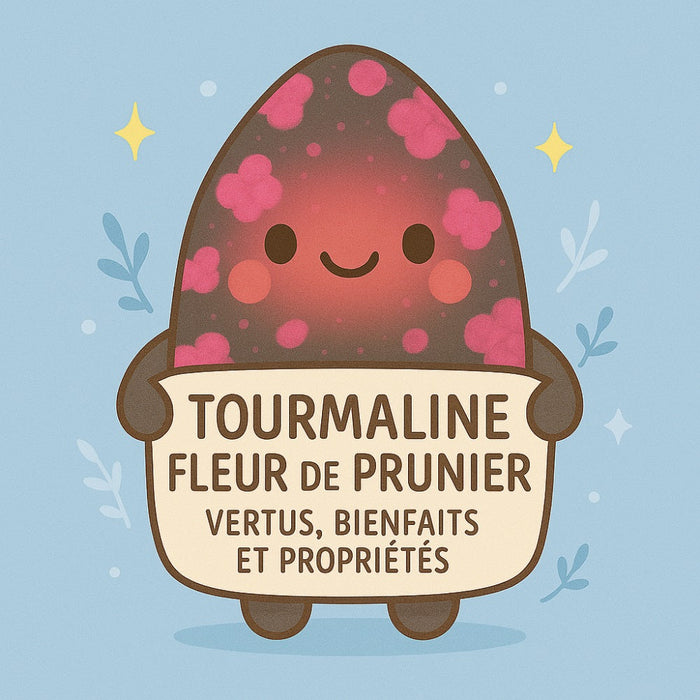 Tourmaline Fleur de Prunier - Vertus, Bienfaits et Propriétés