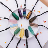 Tigeraugen-Kristallspitzenanhänger