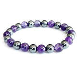 Armband aus Amethyst und Hämatit