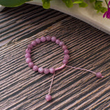 Lepidolith-Mala-Halskette + Gratis-Armband