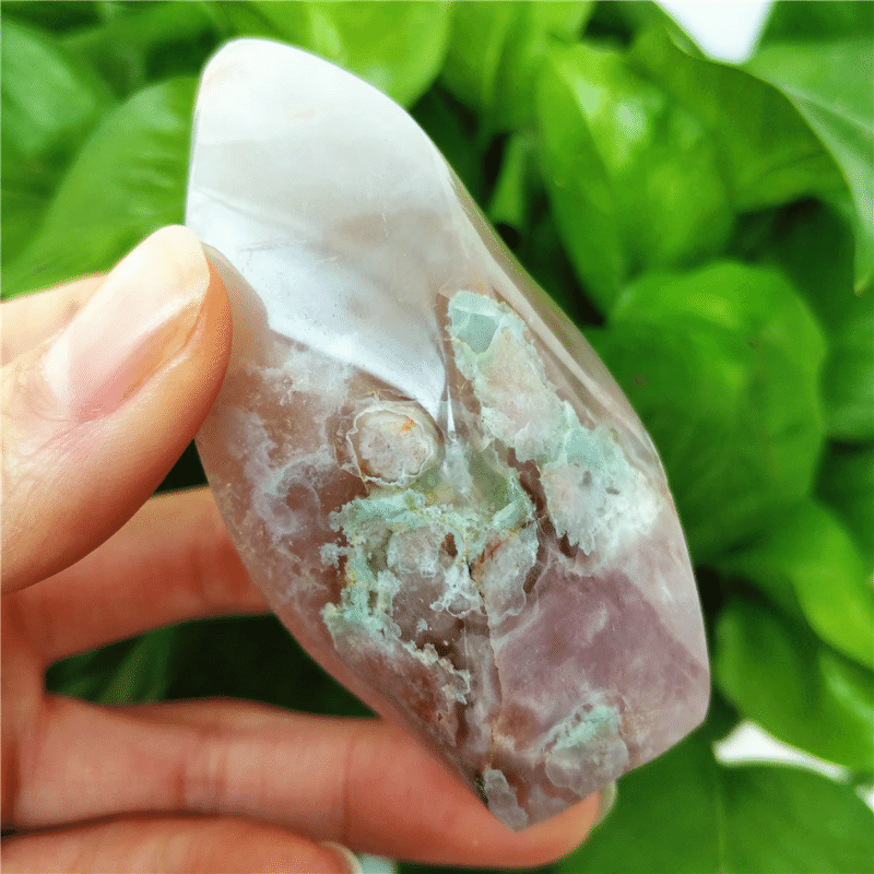 Bloc à Poser en Agate Fleur de Cerisier | Lithothérapie Stéphanie