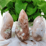 Bloc en Agate Fleur de Cerisier | Lithothérapie Stéphanie