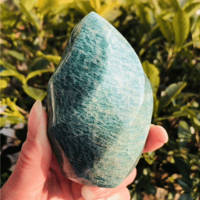 Bloc à Poser en Amazonite | Lithothérapie Stéphanie