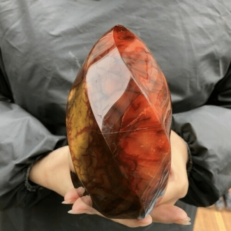 Bloc à Poser en Cornaline Naturelle | Lithothérapie Stéphanie