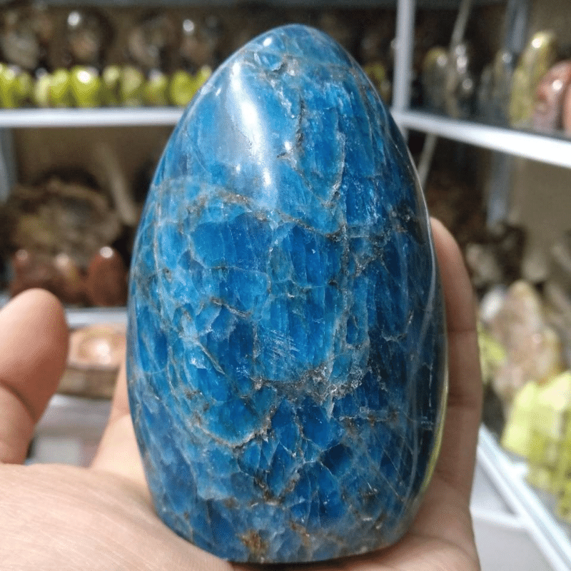 Bloc à Poser en Apatite | Lithothérapie Stéphanie