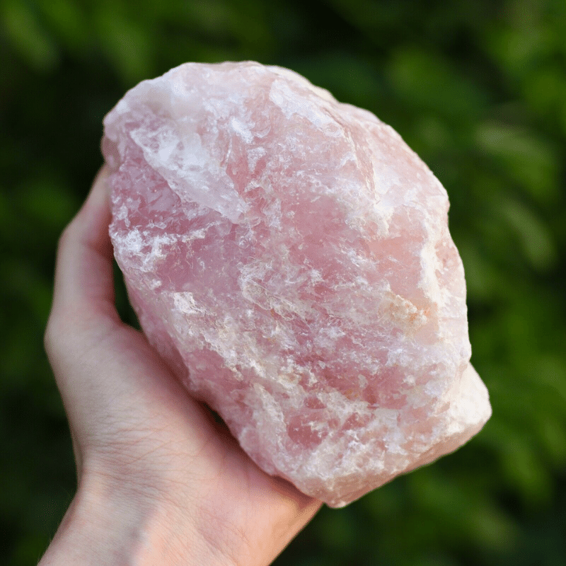 Bloc de Quartz Rose Brut l 1kg | Lithothérapie Stéphanie