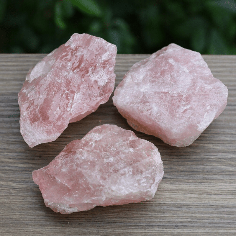 Gros Bloc de Quartz Rose Brut l Lithothérapie Stéphanie