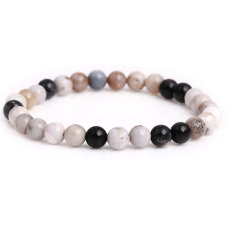 Bracelet Agate Dendritique | Lithothérapie Stéphanie