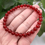 Bracelet en Agate Rouge | Lithothérapie Stéphanie
