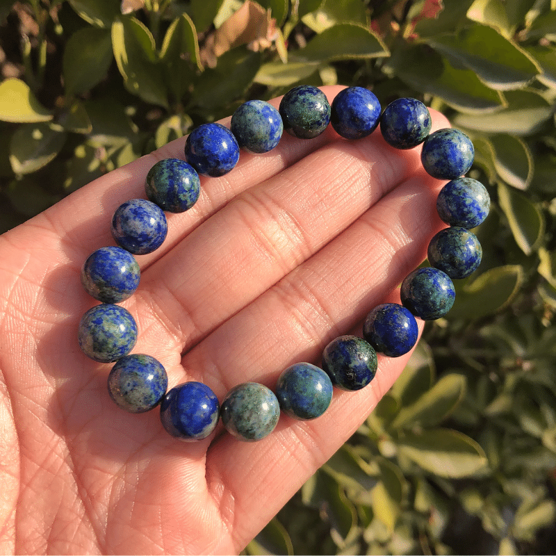 Bracelet Azurite et Malachite | Lithothérapie Stéphanie