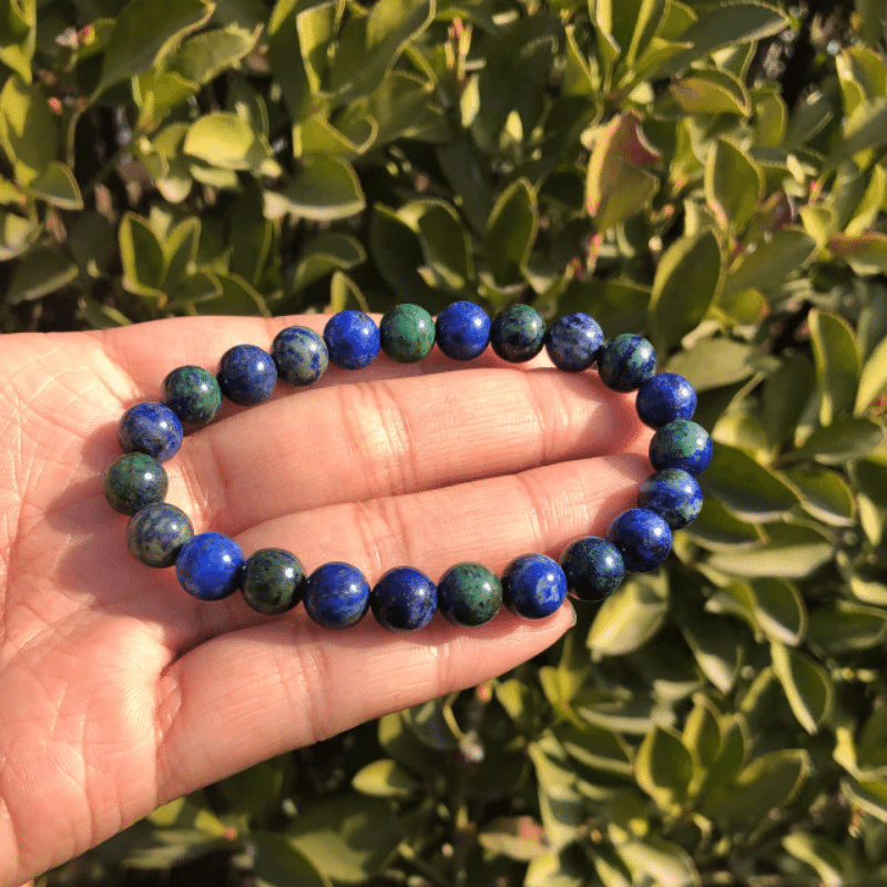 Bracelet Pierre Azurite Malachite | Lithothérapie Stéphanie