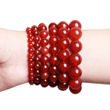Bracelet Pierre Cornaline Rouge | Lithothérapie Stéphanie
