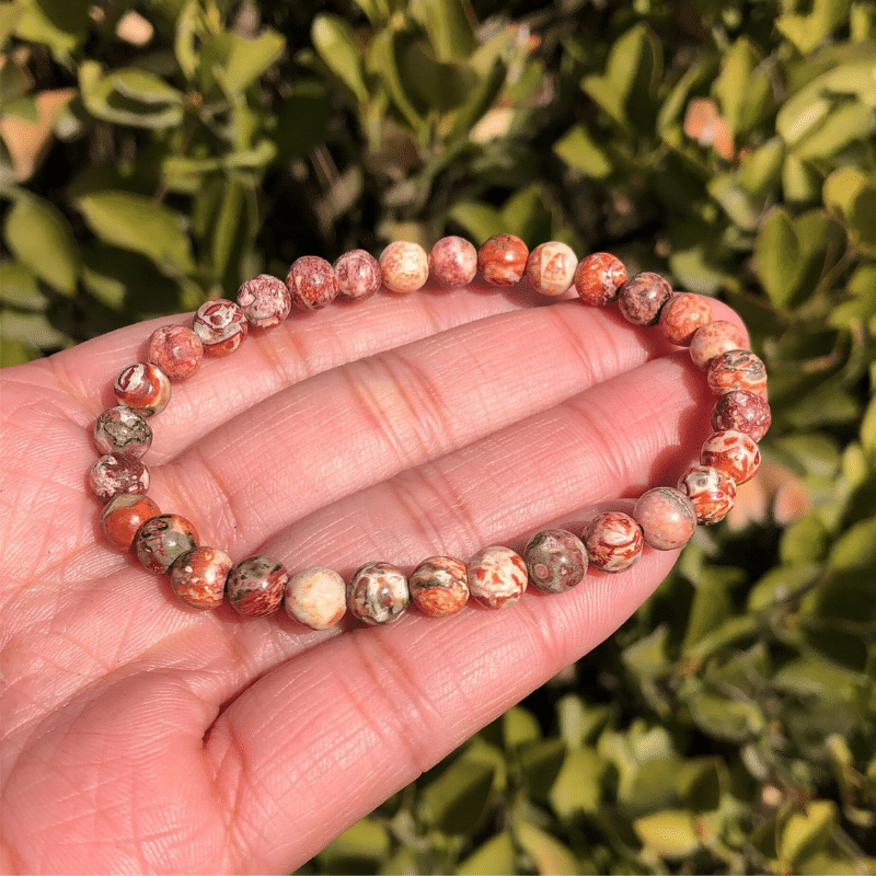 Bracelet de Jaspe Léopard | Lithothérapie Stéphanie