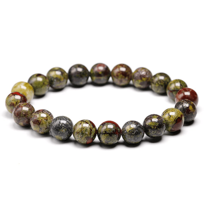 Bracelet Homme en Jaspe Sanguin | Lithothérapie Stéphanie