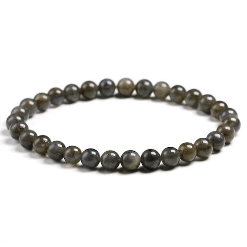 Bracelet en Labradorite Grise 6MM | Lithothérapie Stéphanie
