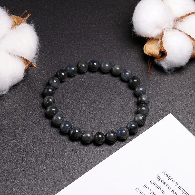 Bracelet en Labradorite Grise | Lithothérapie Stéphanie